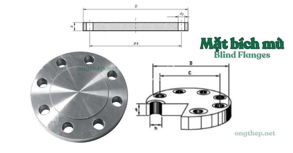 Mặt bích mù (bích đặc) và cấu tạo chi tiết của nó