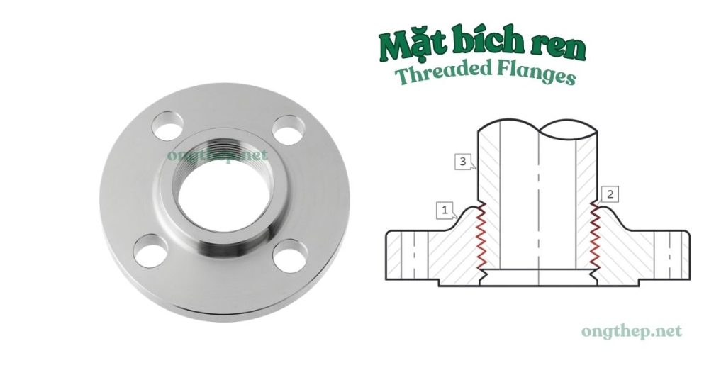 Mặt bích ren và cấu tạo của nó