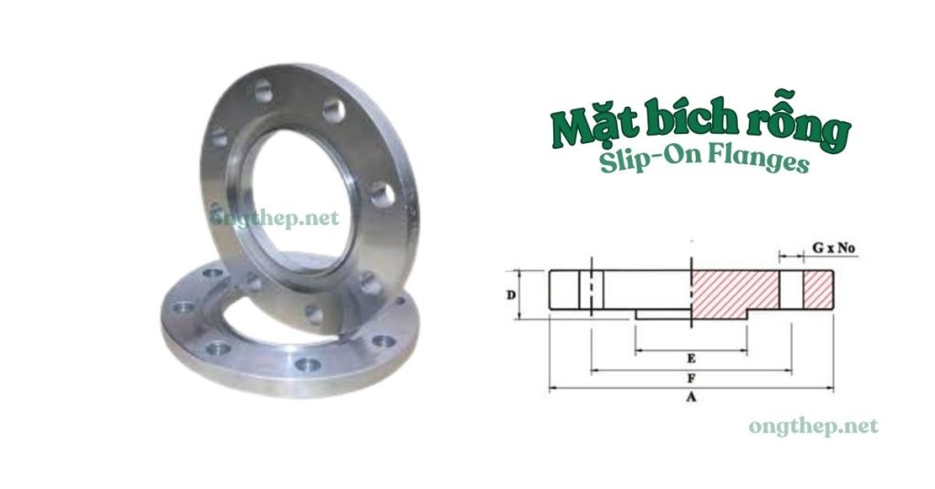 Hình ảnh minh họa mặt bích rỗng (hay bích lỗ)